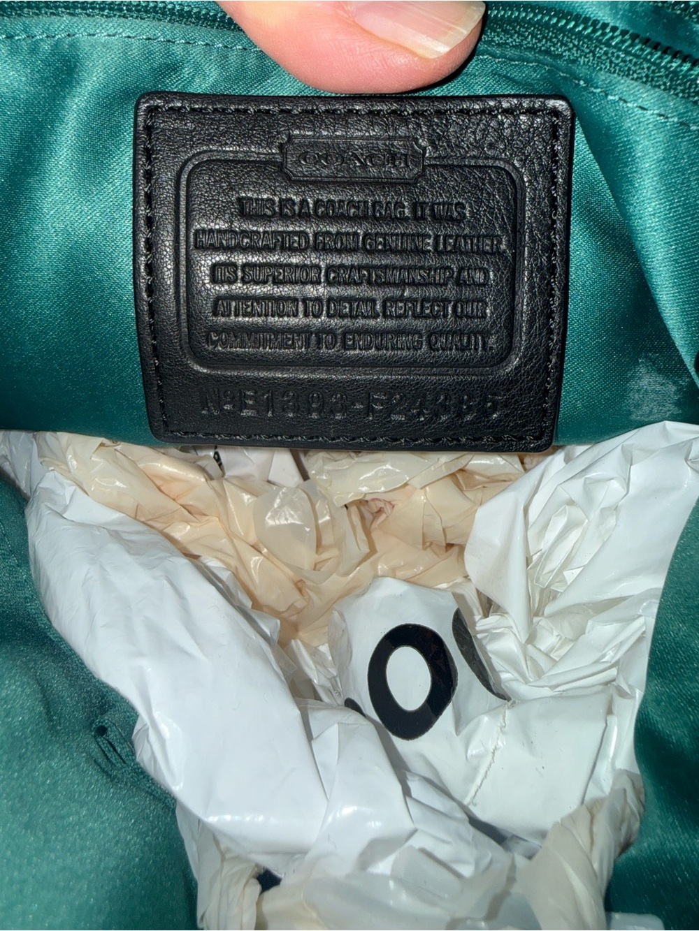 PRICE REDUCED! AUTHENTIC Coach Black Pebbled Leather Drawstring Mini Backpack - Picture 6 of 6